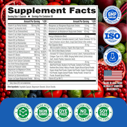 Multivitamin for Men: 46-in-1 Complex
