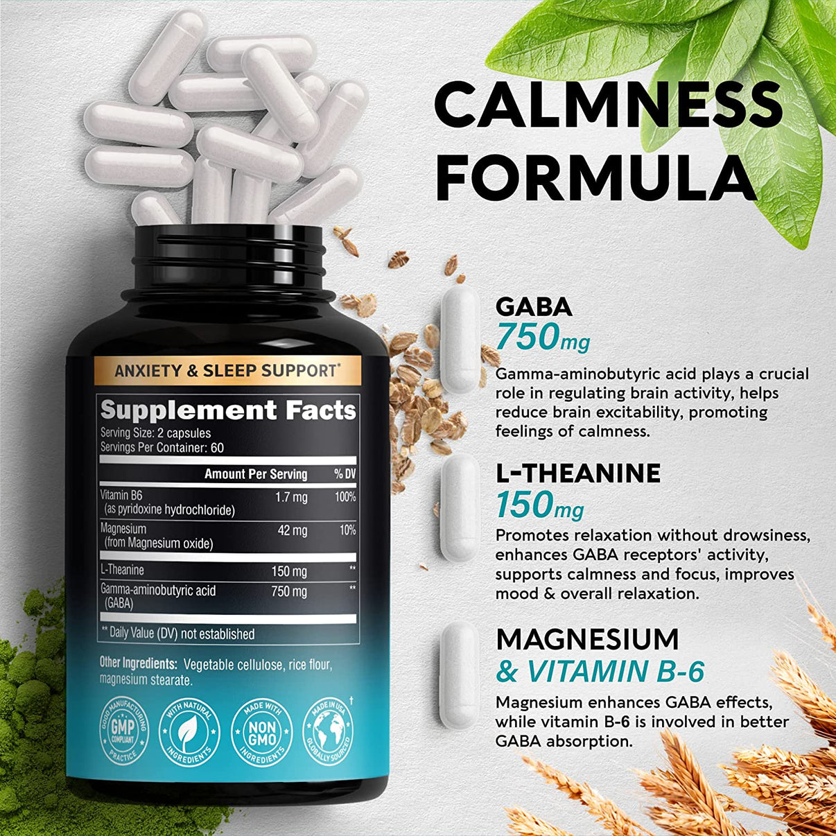GABA Supplements NUTRAHARMONY