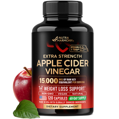 Apple Cider Vinegar Capsules for Energy, Metabolism & Weight Loss Support