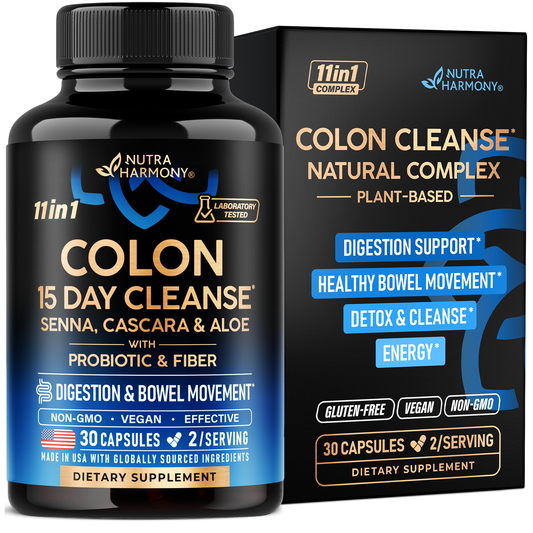 15-Day Colon Cleanse Complex for Women & Men with Probiotics & Fiber