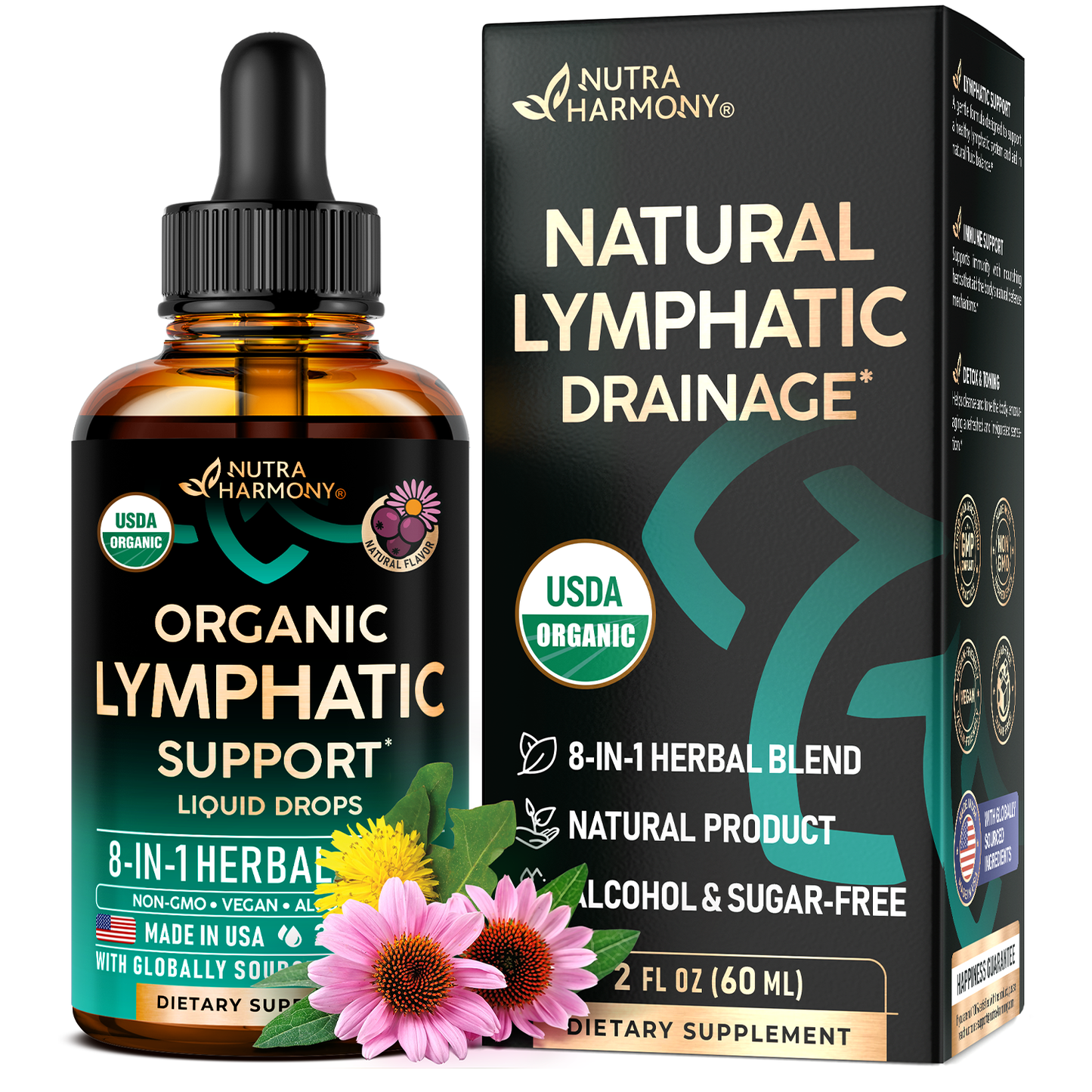 USDA Organic Lymphatic Drainage Drops