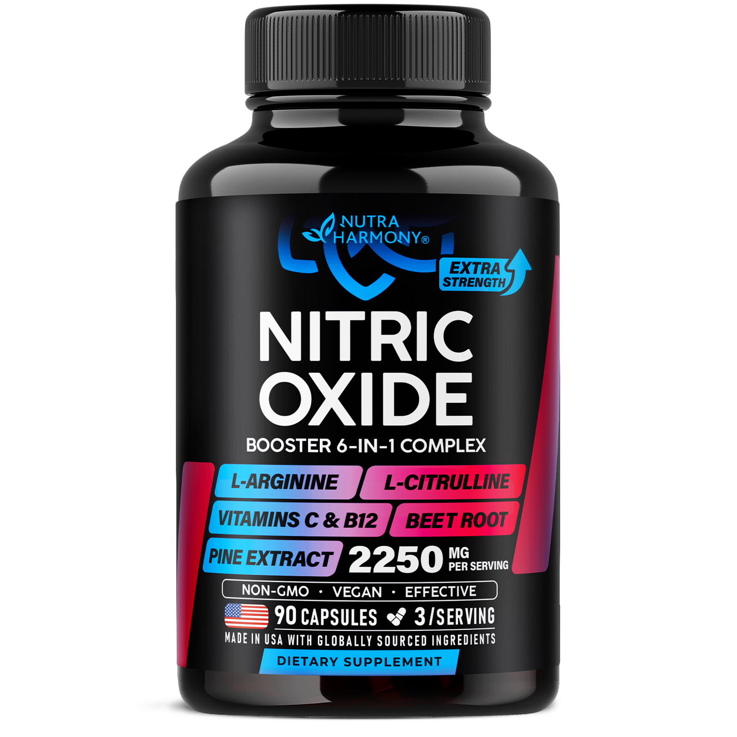 Nitric Oxide Booster Supplement: 6-in-1 complex