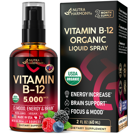 USDA Organic Vitamin B12 Spray