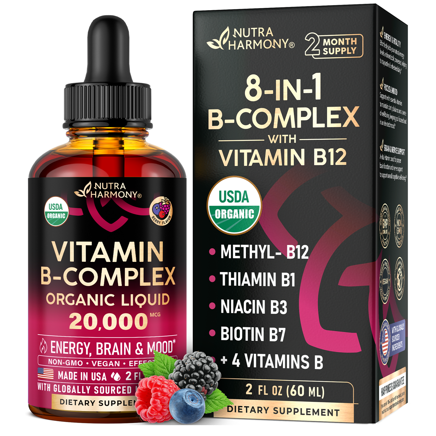 USDA Vitamin B Complex Liquid Drops