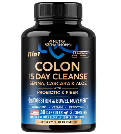 15-Day Colon Cleanse Complex for Women & Men with Probiotics & Fiber